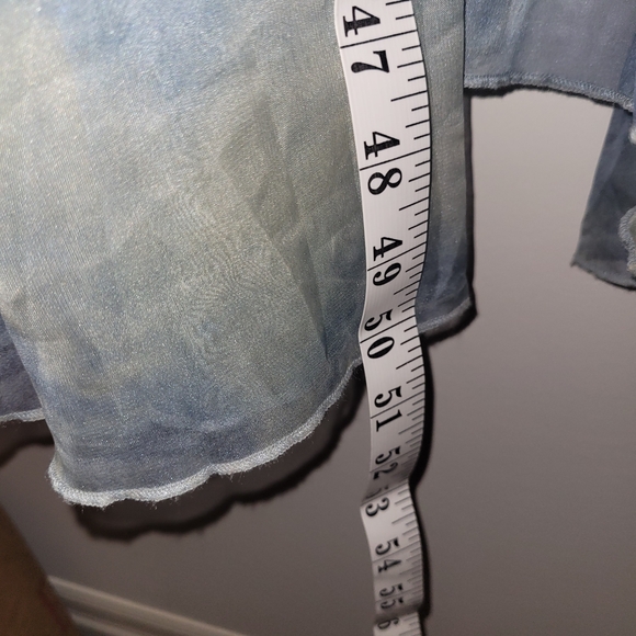 Fashion Nova Y2K Denim Tie Dye Maxi Skirt Boho Festival Small - Picture 10 of 10